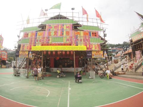 Preparation for Cheung Chau Bun Festival