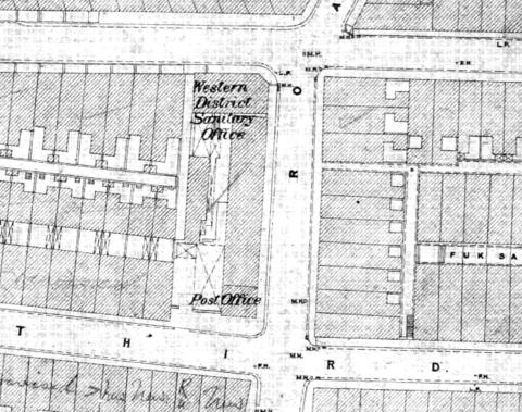 1922 Map of Pokfulam Road between Second and Third Streets