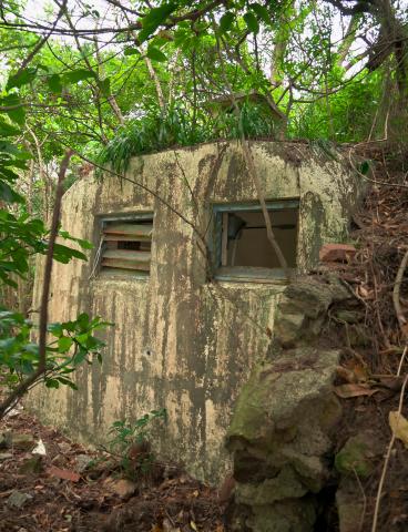 Collinson Battery Lavatory with fixed-angle glass window panels