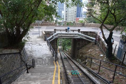 May Road bridge over Peak Tram 