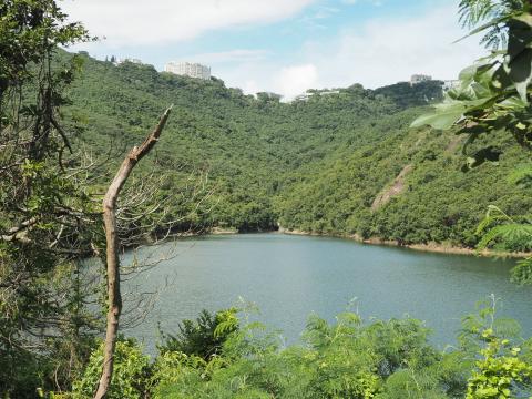 Pokfulam Reservoir, Victoria Gap at the top