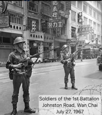 Soldiers of the 1st Battalion Welch Regiment on duty at the Hong Kong Border, 1966-68