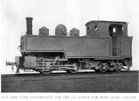 0-4-4 Tank Locomotive supplied to KCR for the Fanling - Sha Tau Kok LIne