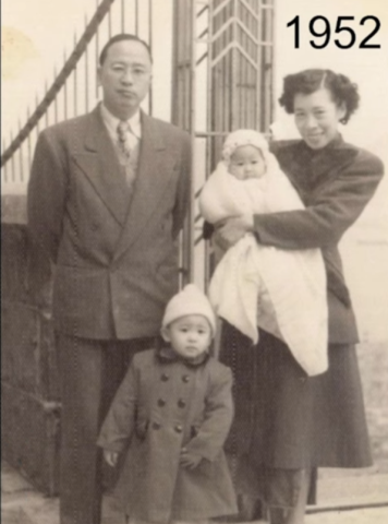 Leslie Chung, Mrs. Rebecca Chan Chung 鍾陳可慰 in 1952