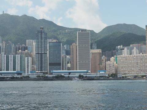 Modern day Shek Tong Tsui, from Cheung Chau Ferry
