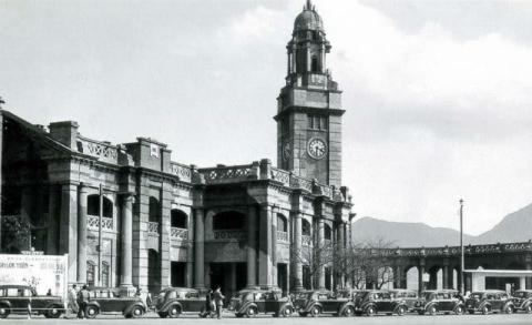 TST Railway Station 1946 - in camo
