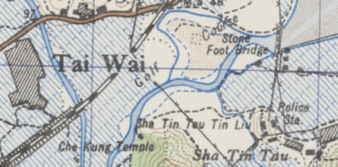 Extract of 1945 Map showing Golf Course