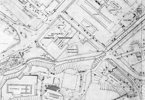 1957 Map showing Sandilands Hut