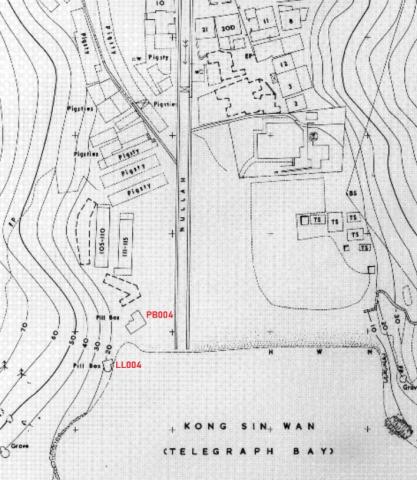 PB004 & LL004 Telegraph Bay 1969 map