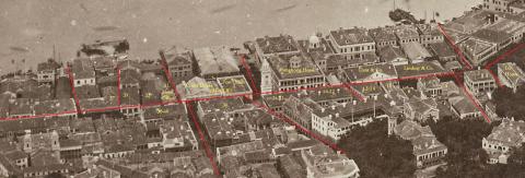 Queen's Road Central 1875 annotated 