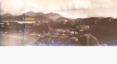 1920s Cheung Chau, View from House 20, numbered