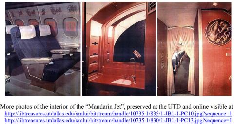 Civil Air Transport Convair 880 interior