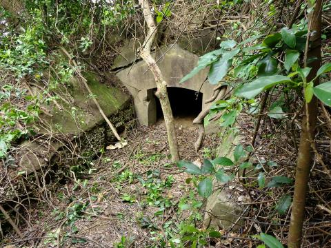 Exterior View of the Disappearing DEL bunker 