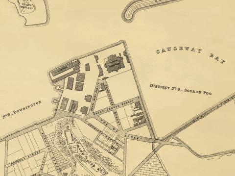 1889 map of east point