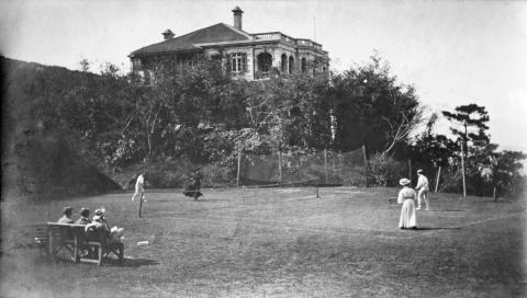 Tennis Match, Braeside Hong Kong, 1909