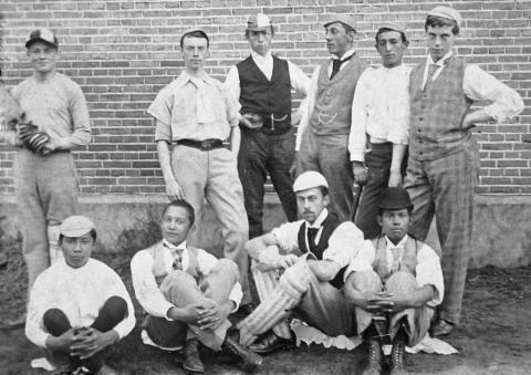 Cricket Group, ca. 1910 Hong Kong