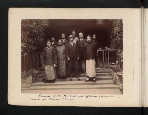 Group of the British and Chinese Commissioners, taken at Sham Chun.