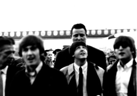The Beatles arrive at Kai Tak - 1964