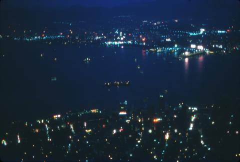 1966 Nighttime view from the Peak