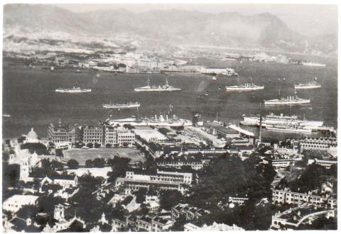 British Fleet in Hong Kong Harbour