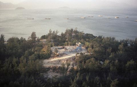Tuen Mun mansion film set and demolition-3