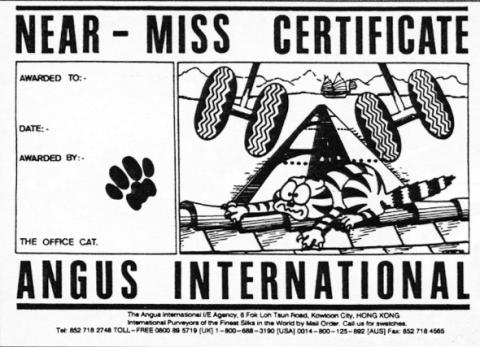 Kai Tak-Near Miss Certificate