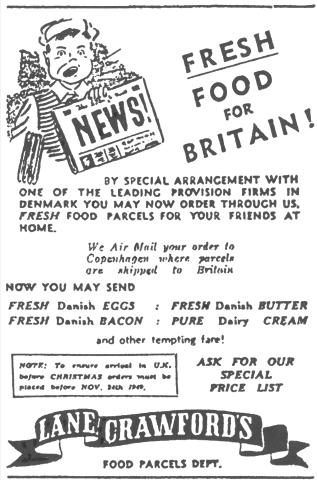 Lane Crawford-The Grocer-advert-1949