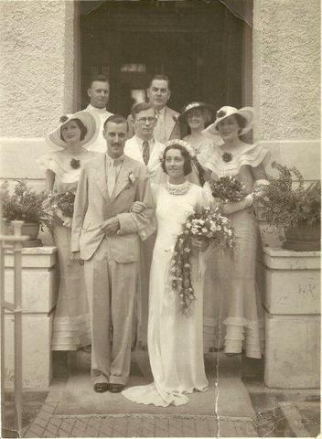 A wedding picture in August 1936