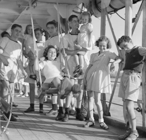 On board the deck of HMS Belfast