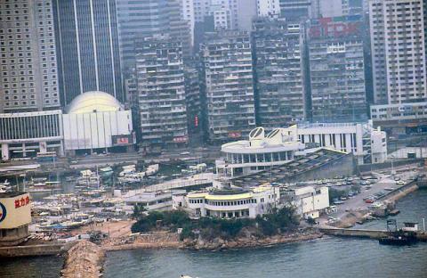 1986 - helicopter view of Yacht Club