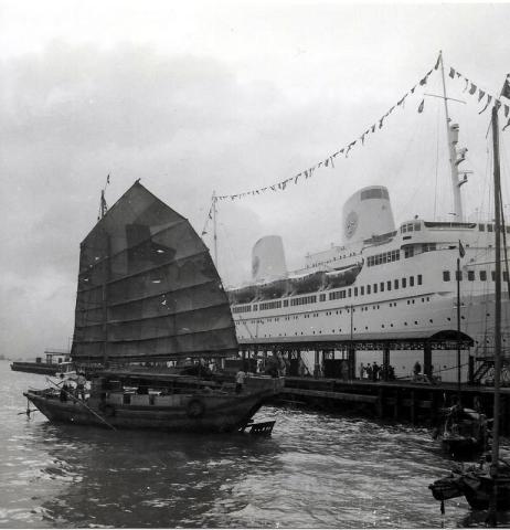 Hong Kong harbor 1955