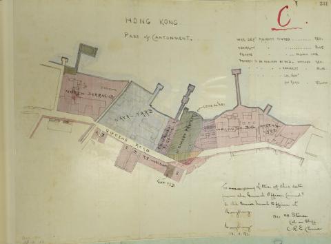 Part Plan of Hong Kong Cantonment