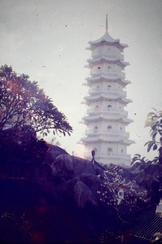 The Pagoda at the Tiger Balm Gardens
