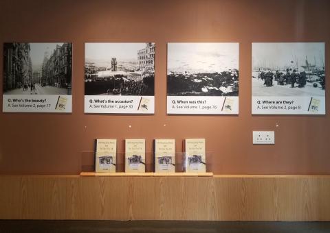 Photos & books on display