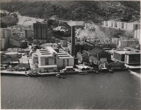 Aerial view of North Point Power Stations A & B