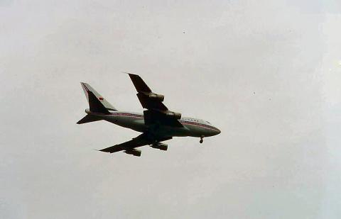 1990 - arriving at Kai Tak airport