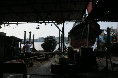 Boatyards at Cheung Chau