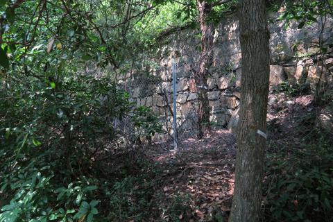 Old retaining wall