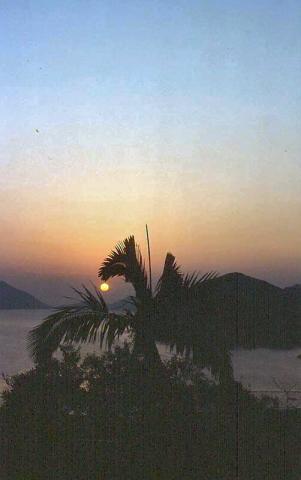 1988 - sunset at Repulse Bay