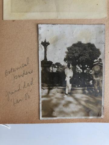 Mr Lau Po at the Botanical Gardens (pre 1925)