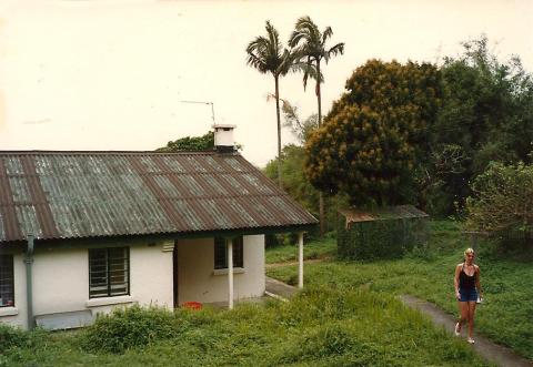 Sek Kong Village bungalow, front garden