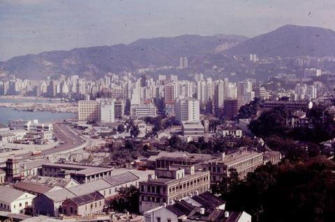 View from Government House east towards Wanchai across Admiralty