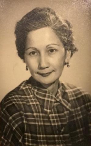 Ana Joaquina "Belle" Reed at 45, February 2, 1955