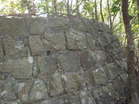 Wall of blockhouse 22 at Railway Pass in 2009