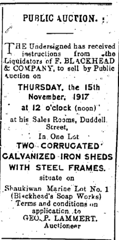 Blackhead's Soap Works The Hong Kong Telegraph page 3 10th November 1917.png