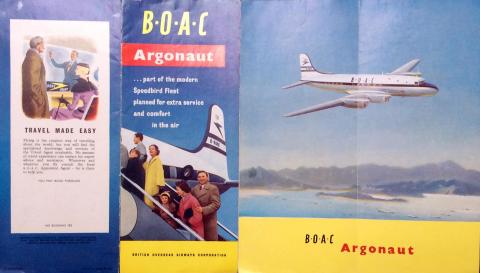 BOAC Argonaut leaflet a.