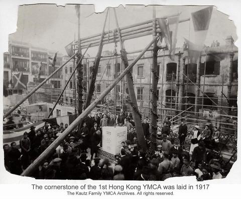 Chinese YMCA - Bridges Street - 1917 Corner Stone
