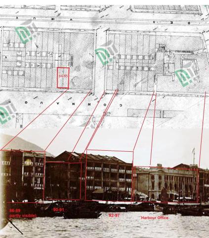 Connaught Road houses between Gilman Street and the Harbour Office ca. 1910/1922