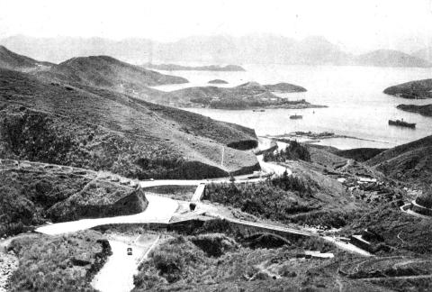 Curving up into Asia - the start of the road from Tsun Wan