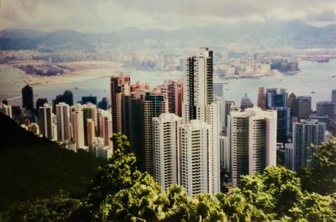 view from the Peak 1994.